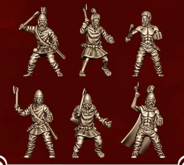 Ancient World: Germanic Warriors with Axes