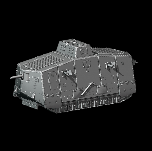 WW1 - Imperial Germany - Sturmpanzerwagon A7V
