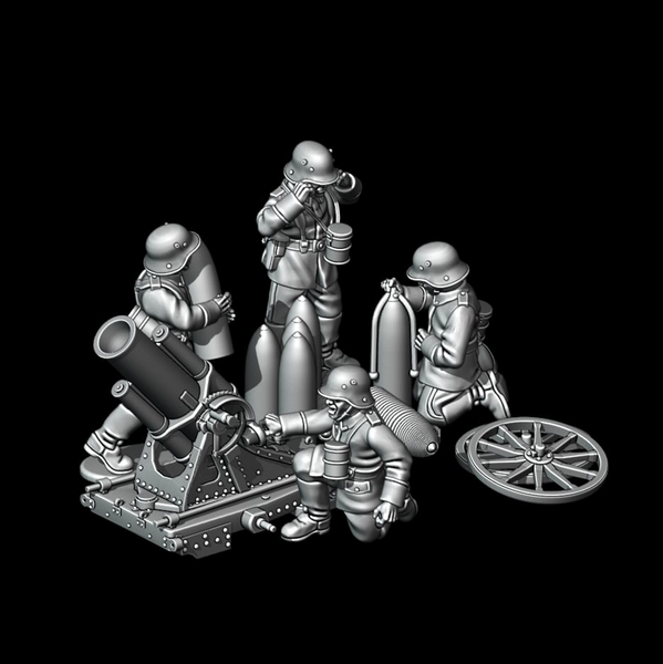 WW1 - Imperial Germany - 25cm Schewere Minenwerfer