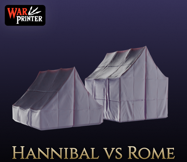 Generic Models of the Punic Wars: Tent Set 10mm Scale (6 tents)