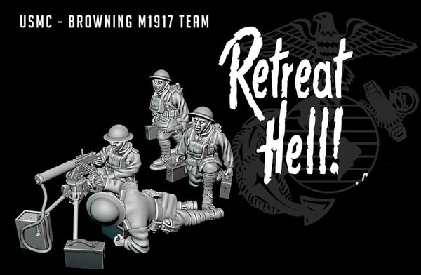 WW1 - USA - USMC M1917 Browning Machinegun