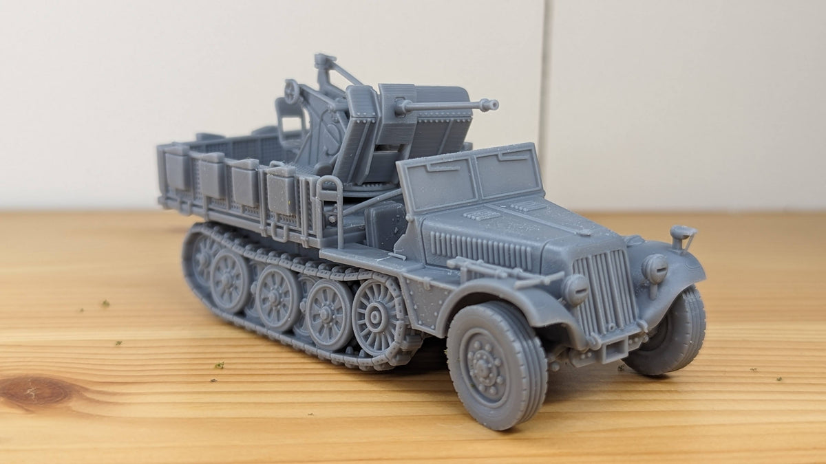 WW2 Half-track Sd.Kfz.10/4 with 2cm Flak 30 – Dark Castle Terrain