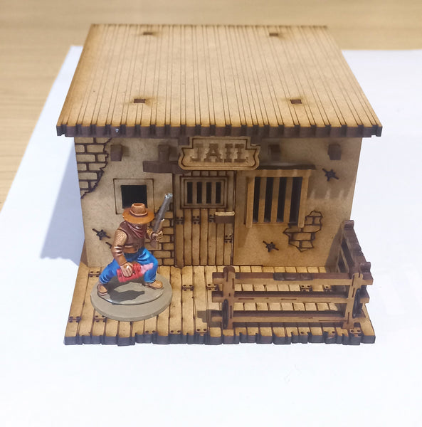 Wild West Deluxe Jail 28mm Scale