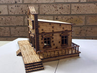 Wild West Deluxe Barber Shop Terrain 28mm Scale