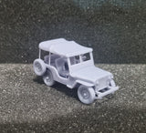 WW2 Jeep Willys CJ-2A with Canvas Cover