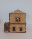 Old West 2 Storey Building 28mm Scale