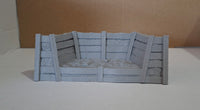 Modular Trench: 120mm Straight Piece with Gun Emplacement