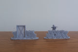 Ruined Building Barricade G 28mm Scale