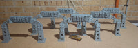 6x Gaslands Deluxe Gates (Plastic)