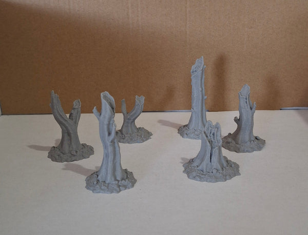 Modular Trench: 6x Dead Tree Stumps