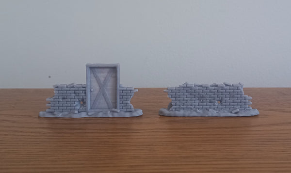 Ruined Building Barricade G 28mm Scale