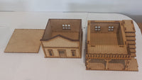 Old West 2 Storey Building 28mm Scale