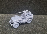 WW2 Jeep willys with 50cal MG - window down