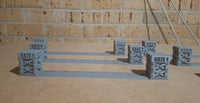 6x Gaslands Basic Gates (Plastic)