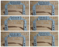 6x Gaslands Deluxe Gates (Plastic)