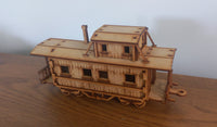 Steam Train Caboose Carriage 28mm Scale