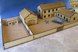 Large Walled Farm/Manor House Barn and Walled Garden 15mm Scale