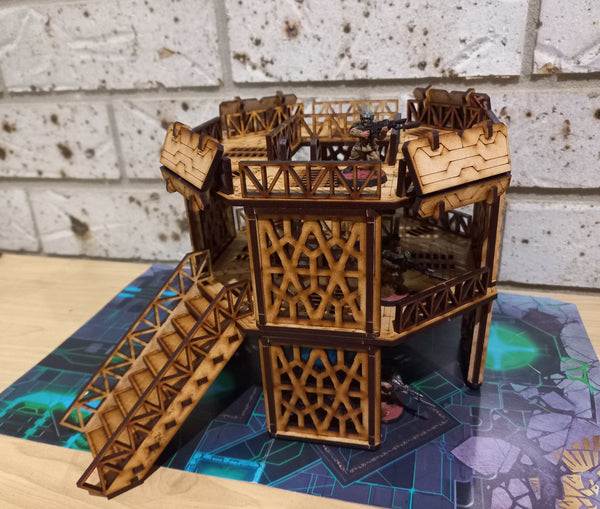 Hive City 3 level Tower 28mm Scale