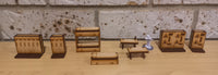 Interior furniture 28mm Scale