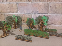 Trees and Hedges 28mm Scale