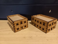 Set of two 2 Storey Unit Block 10mm Scale