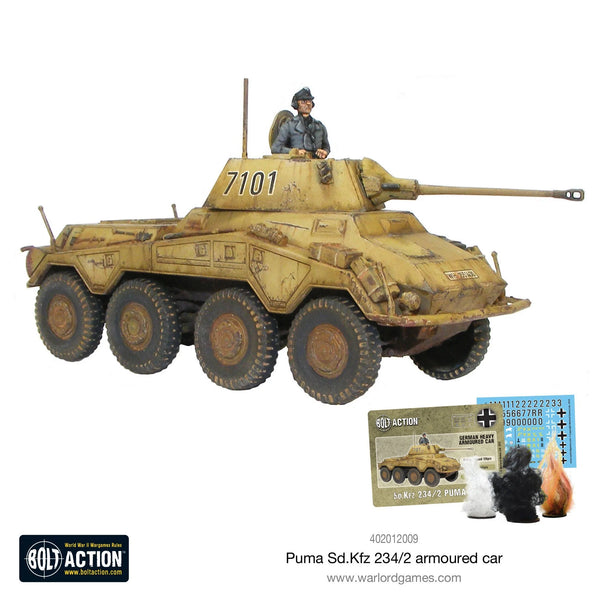 Decoratie invoer Stof Bolt Action Puma Sd.Kfz 234/2 Armoured Car – Dark Castle Terrain