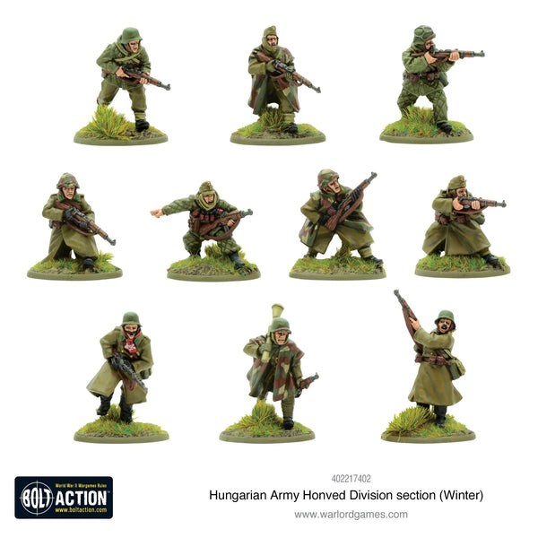 Bolt Action Hungarian Army Honved Division section (winter)