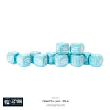 Bolt Action Order Dice - Blue (12)