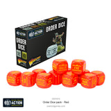 Bolt Action Order Dice - Red (12)