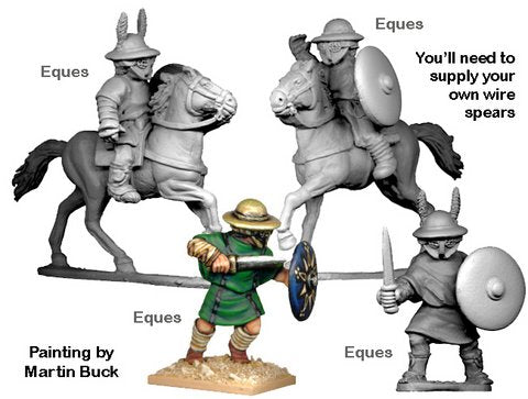 Crusader Ancient Gladiators - Equites (2 foot, 2 mounted)