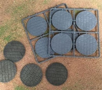 Renedra Bases - 40mm Diameter Paved Bases (8)