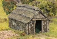 Dark Ages/Medieval Wattle and Timber Outbuilding (Plastic)