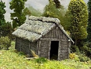 Dark Ages/Medieval Timber Outbuilding (Plastic)