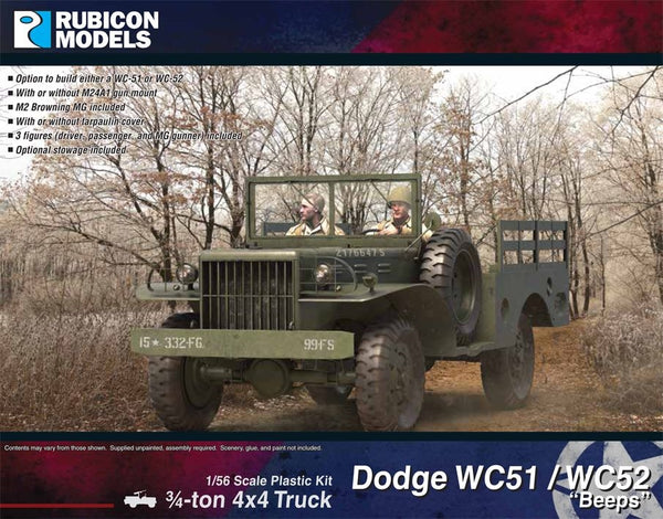 Rubicon Models - Dodge WC51 / WC52 Beeps 3/4-ton 4x4 Truck