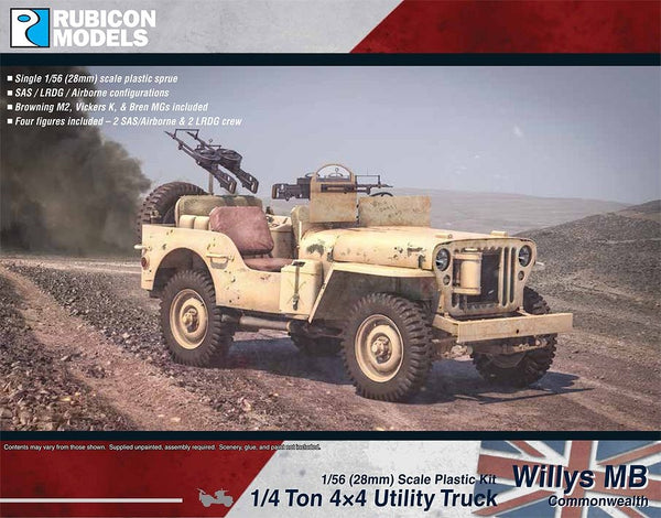 Rubicon Models - Commonwealth Willys MB 1/4 Ton 4x4 Jeep