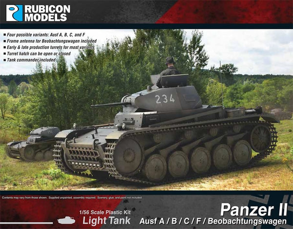 Rubicon Models - Panzer II Ausf A / B / C / F / Beobachtungswagen Light Tank