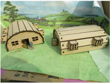 2x Nissan Huts 28mm Scale