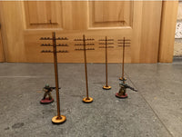 Telegraph Pole 4 Pack 28mm Scale