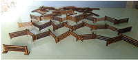 Zig Zag Fence Pack 28mm Scale