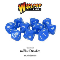 Warlord Games - 10 Blue D10 Dice