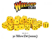 Warlord Games - 30 Yellow Dice (10mm)