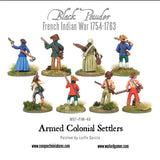 French Indian War 1754-1763: Armed Colonial Settlers