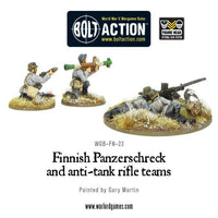 Bolt Action Finnish Panzerschreck and anti-tank rifle teams -