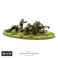 Bolt Action Polish Army 75mm light artillery-