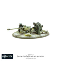 Bolt Action German Heer 75mm Pak 40 anti-tank gun (Winter)