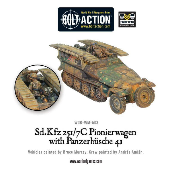 Bolt Action Sd.Kfz 251/7C Pionierwagen with Panzerbuchse 41 -