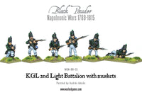 Napoleonic KGL 2nd Light Battalion with muskets