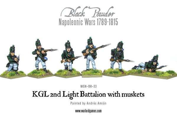 Napoleonic KGL 2nd Light Battalion with muskets