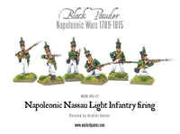 Napoleonic Nassau Light Infantry firing