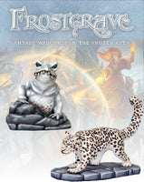 Frostgrave Ice Toad & Snow Leopard -